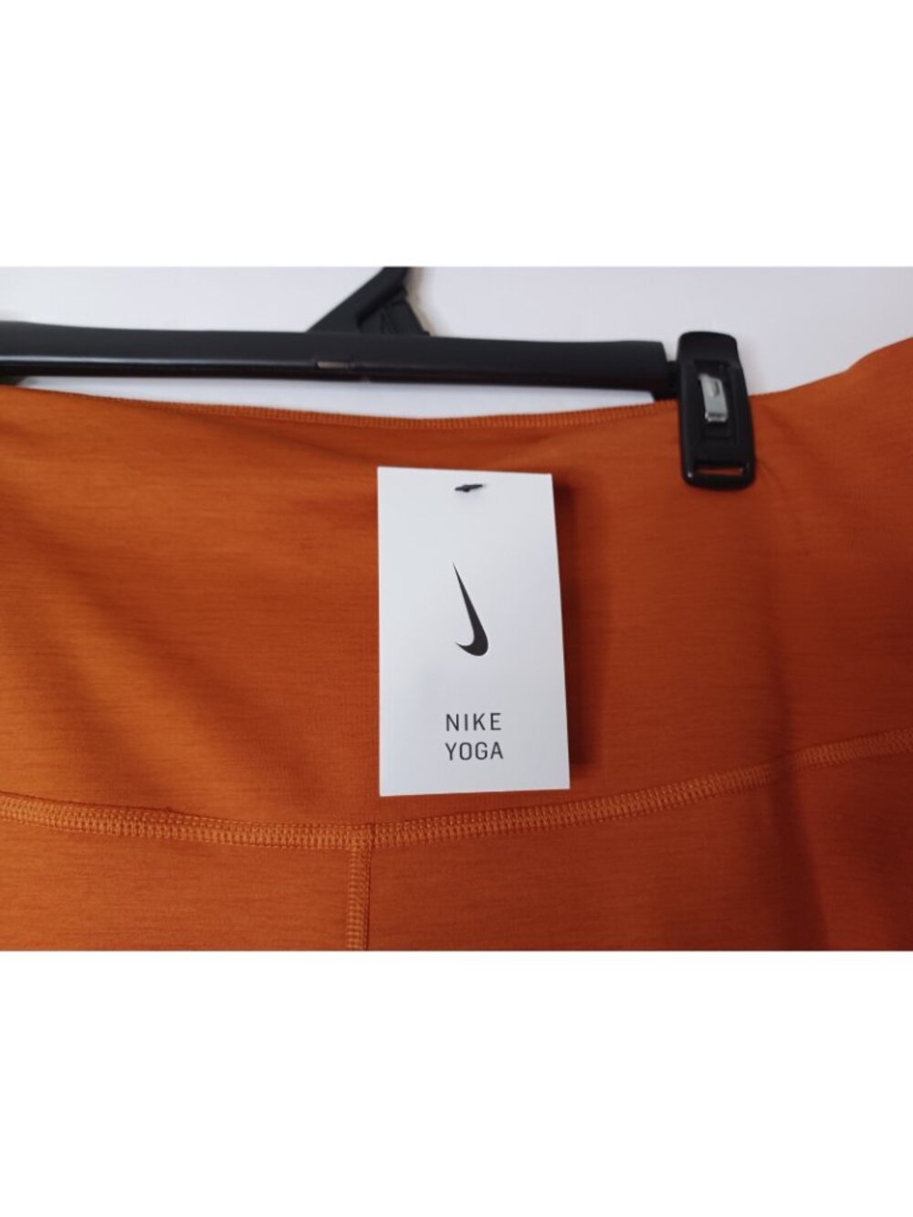 NIKE Dri Fit Orange Capri Activewear Leggings CU8607-810 Womens Plus 1X 34X25 - Picture 2 of 6